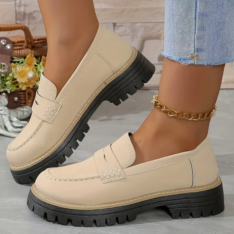 Arley Loafers - Chunky Sole - Slip On - Casual Style