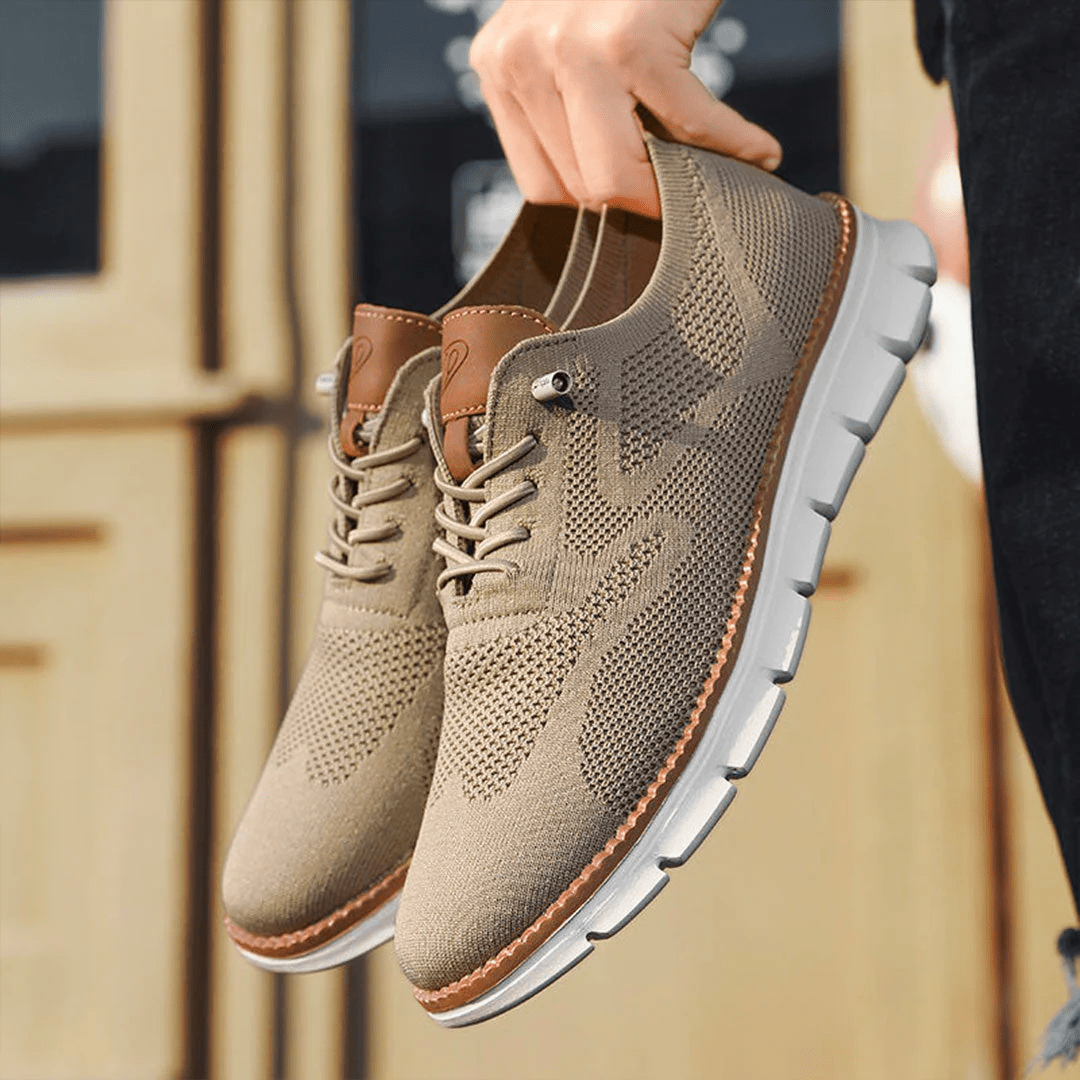 Arthur Textured Knit Oxfords | Lace-Up Sneaker Sole Oxfords