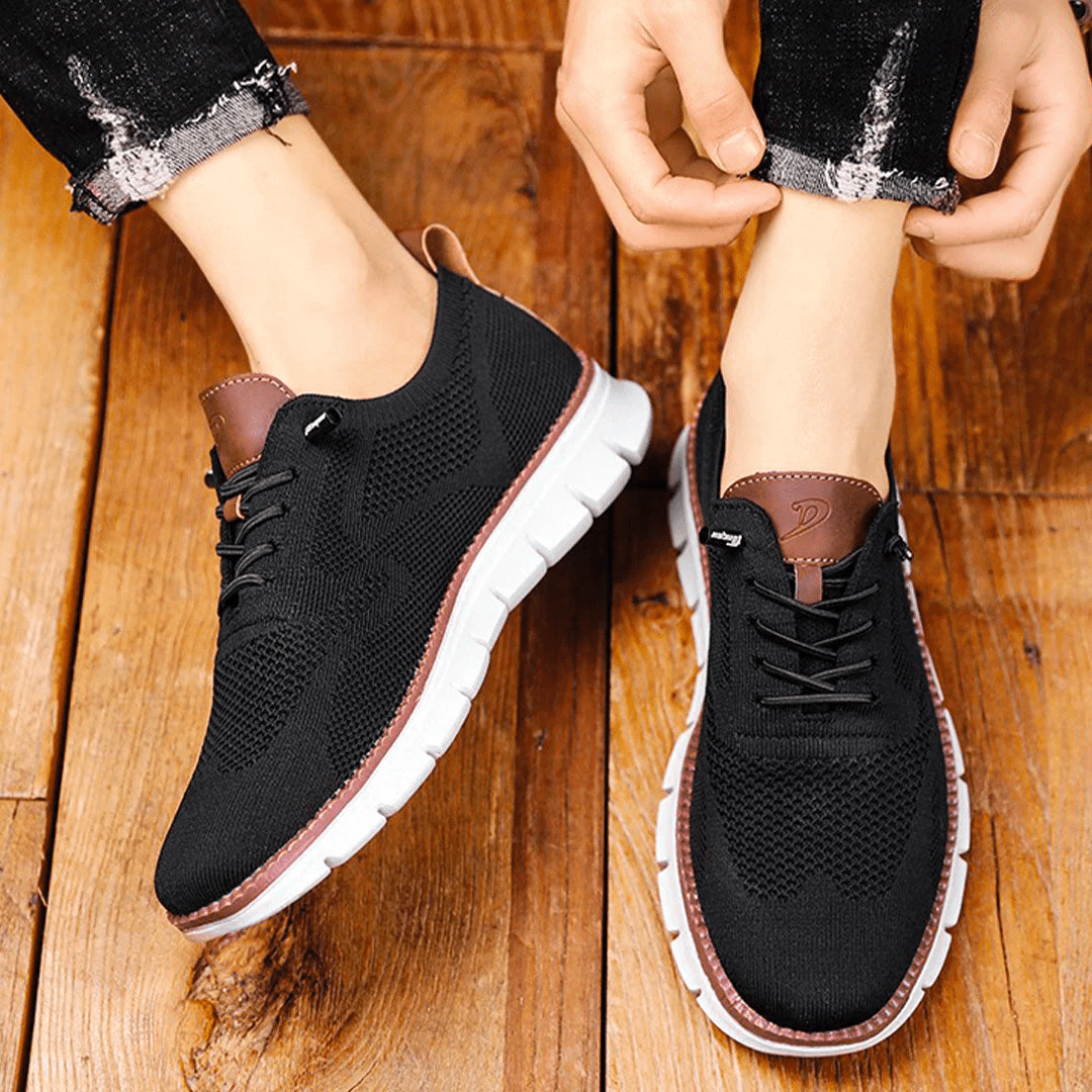 Arthur Textured Knit Oxfords | Lace-Up Sneaker Sole Oxfords