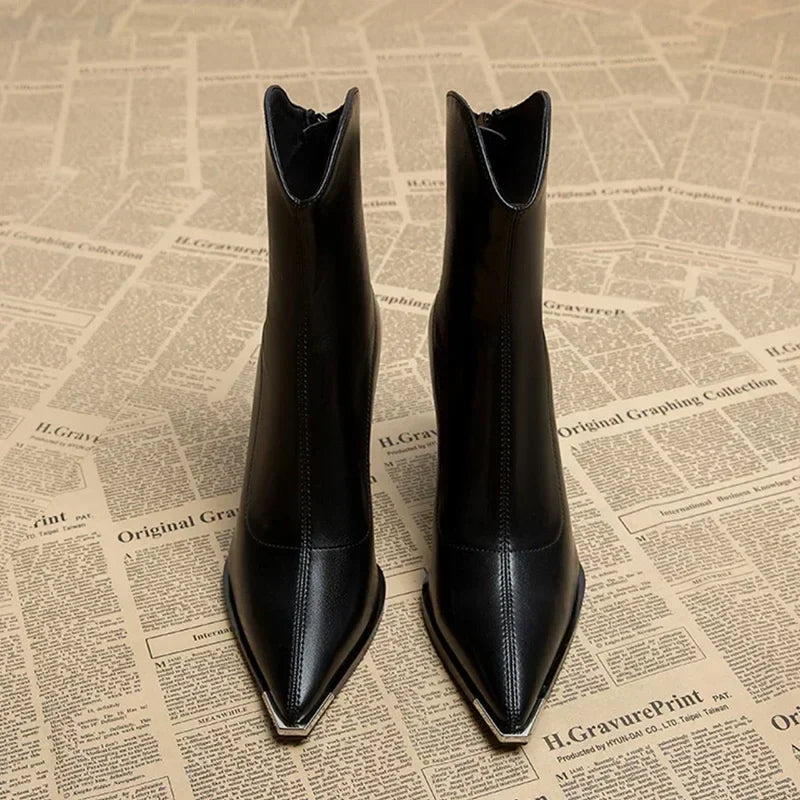 Chrome Tip Chelsea Leather Boot