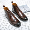 Herman Brogues Leather Boots