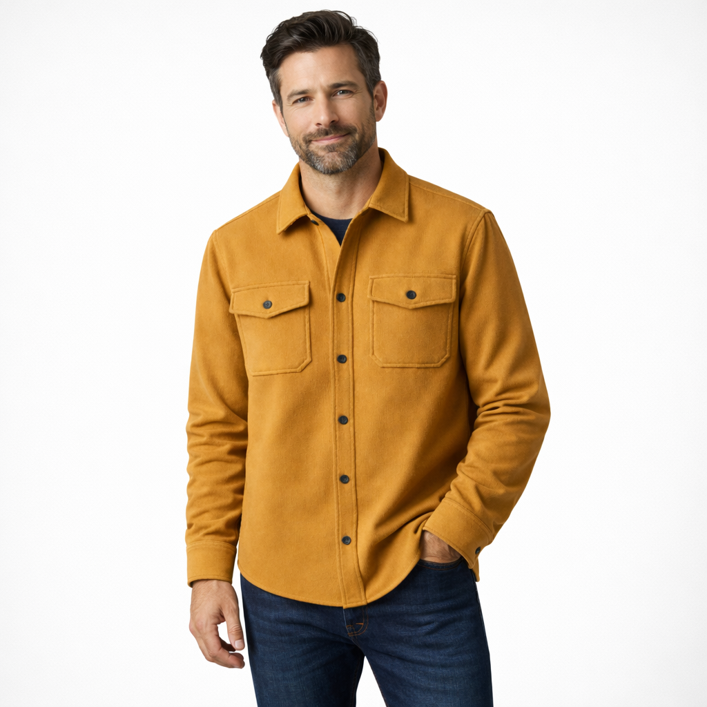 Men's Button-Up Overshirt - lifestyle