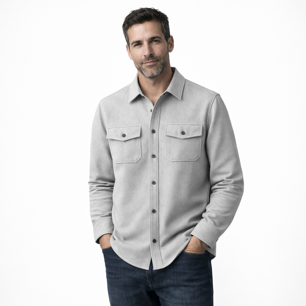 Men's Button-Up Overshirt - lifestyle