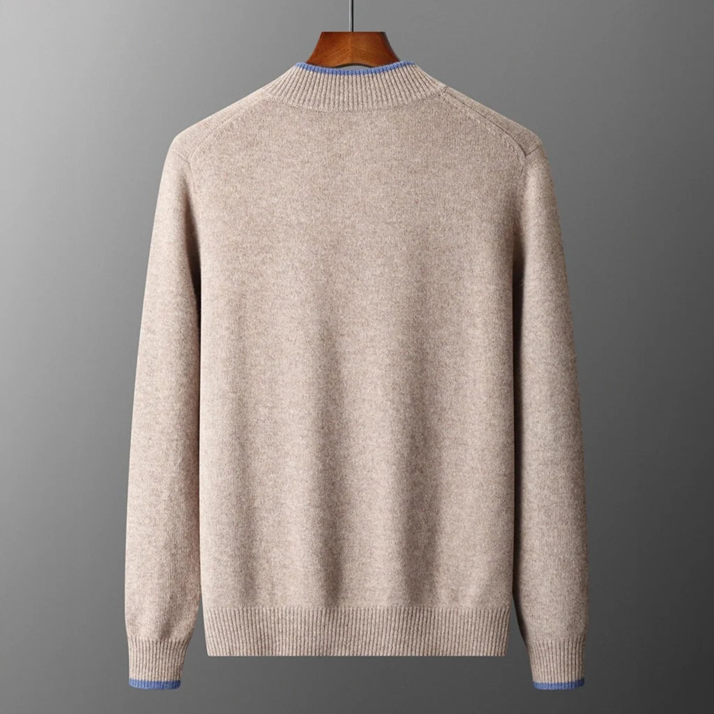 Men's Cashmere Zip Jacket - back