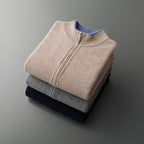 Men's Cashmere Zip Jacket - detail