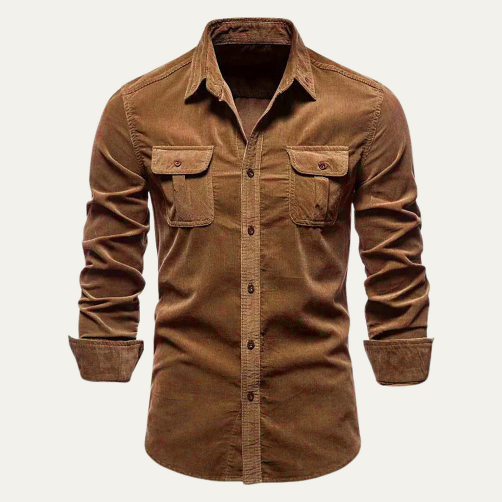 Men's Corduroy Button-Down Shirt