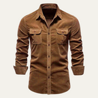 Men's Corduroy Button-Down Shirt