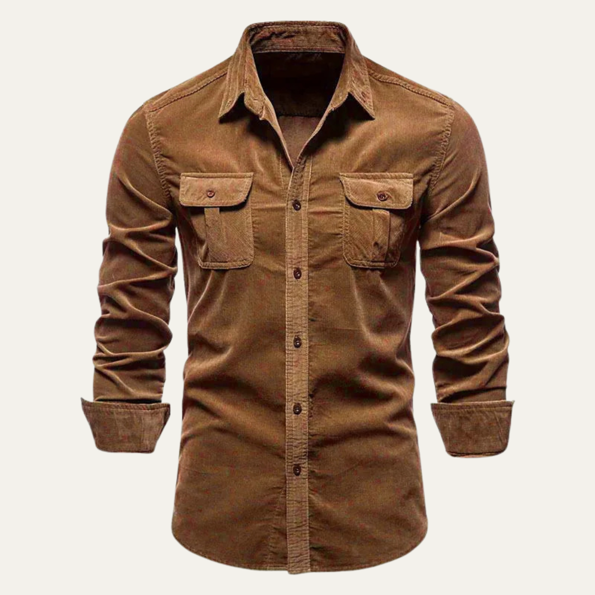 Men's Corduroy Button-Down Shirt