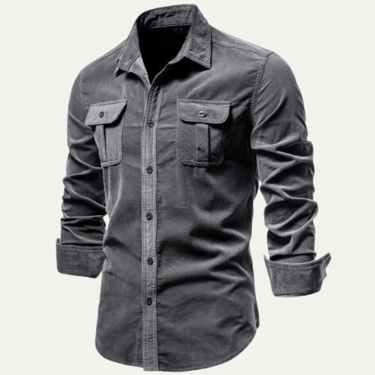 Men's Corduroy Button-Down Shirt