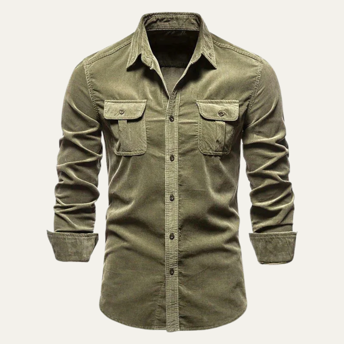 Men's Corduroy Button-Down Shirt