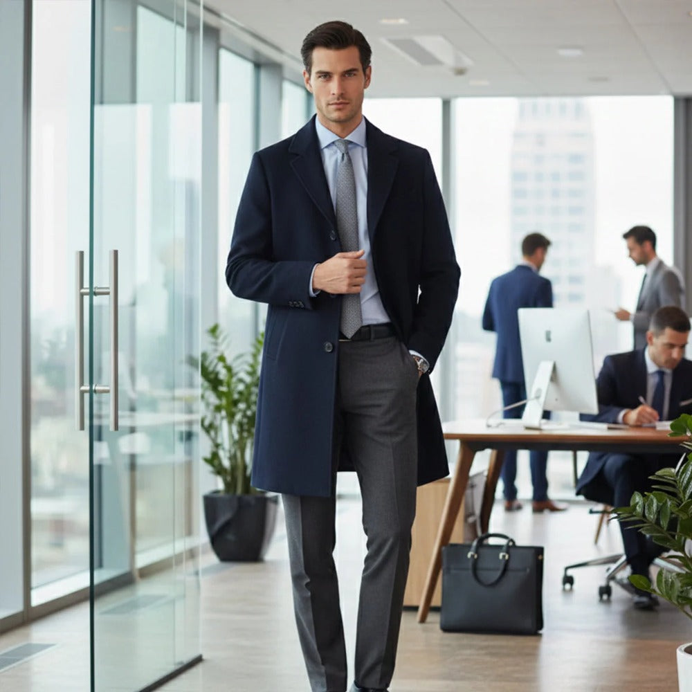 Ashford Mercer overcoat lifestyle photo
