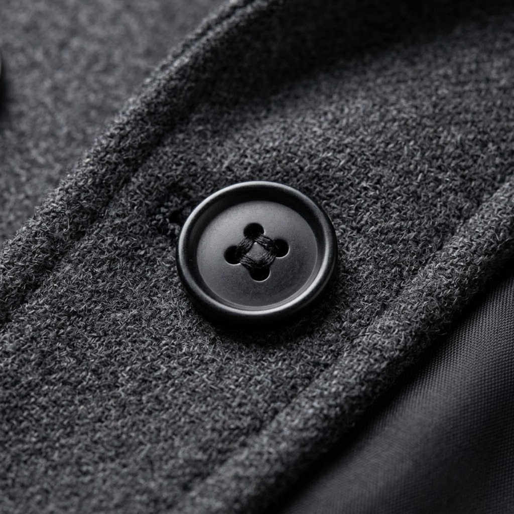 Corvallo & Hale trench coat detail