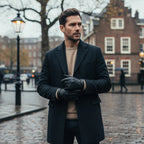 Men's Faux Leather Driving Gloves