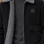 Men's Fleece-Lined Full-Zip Jacket - detail - on model
