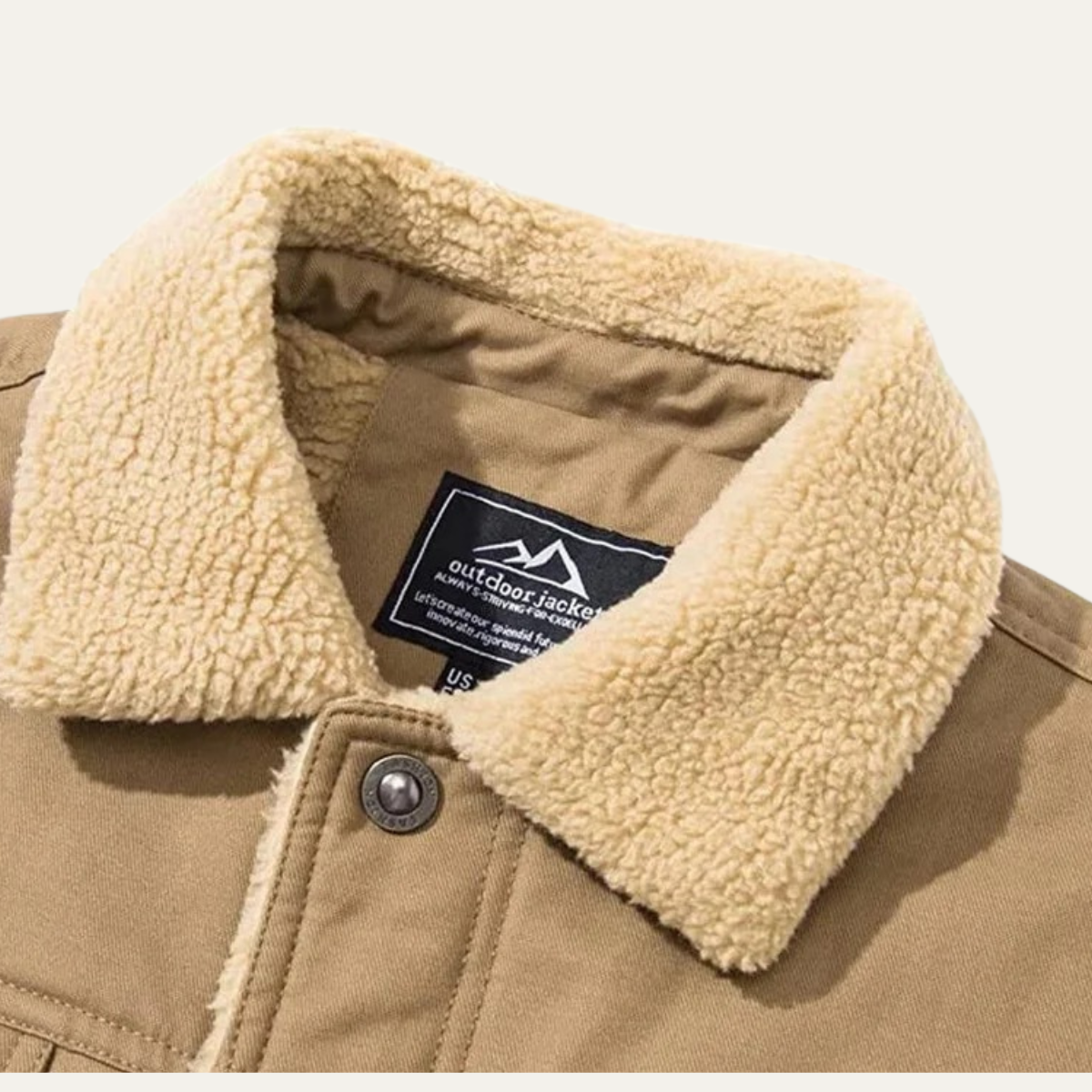 Bramwell & Fitch Men's Fleece-Lined Winter Coat - detail
