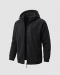Men's fleece hoodie jacket in Black