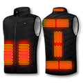 Belmooro Men's Heated Quilted Vest with Battery-Powered Warmth - Black