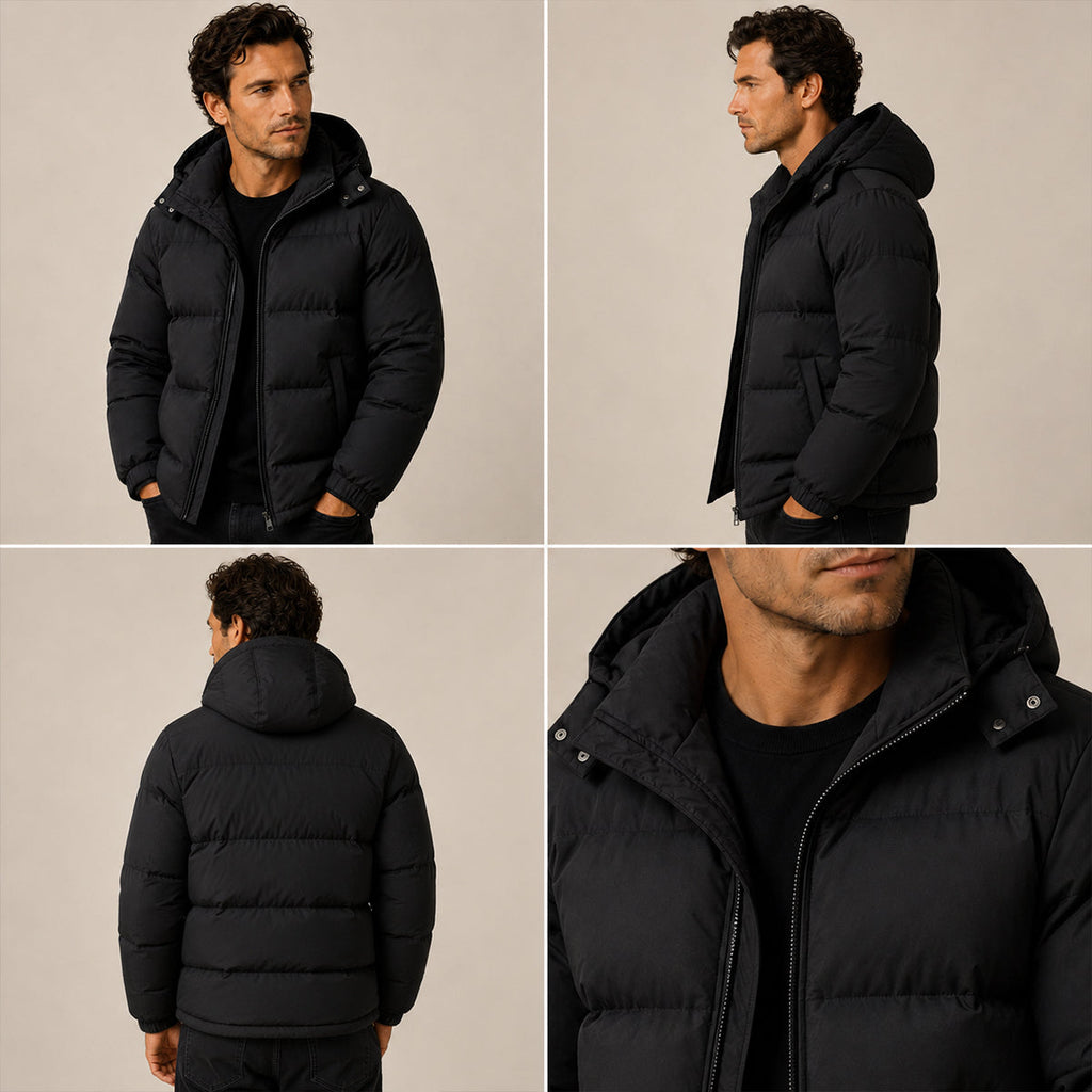 Nordholt Insulated Hooded Puffer Jacket detail