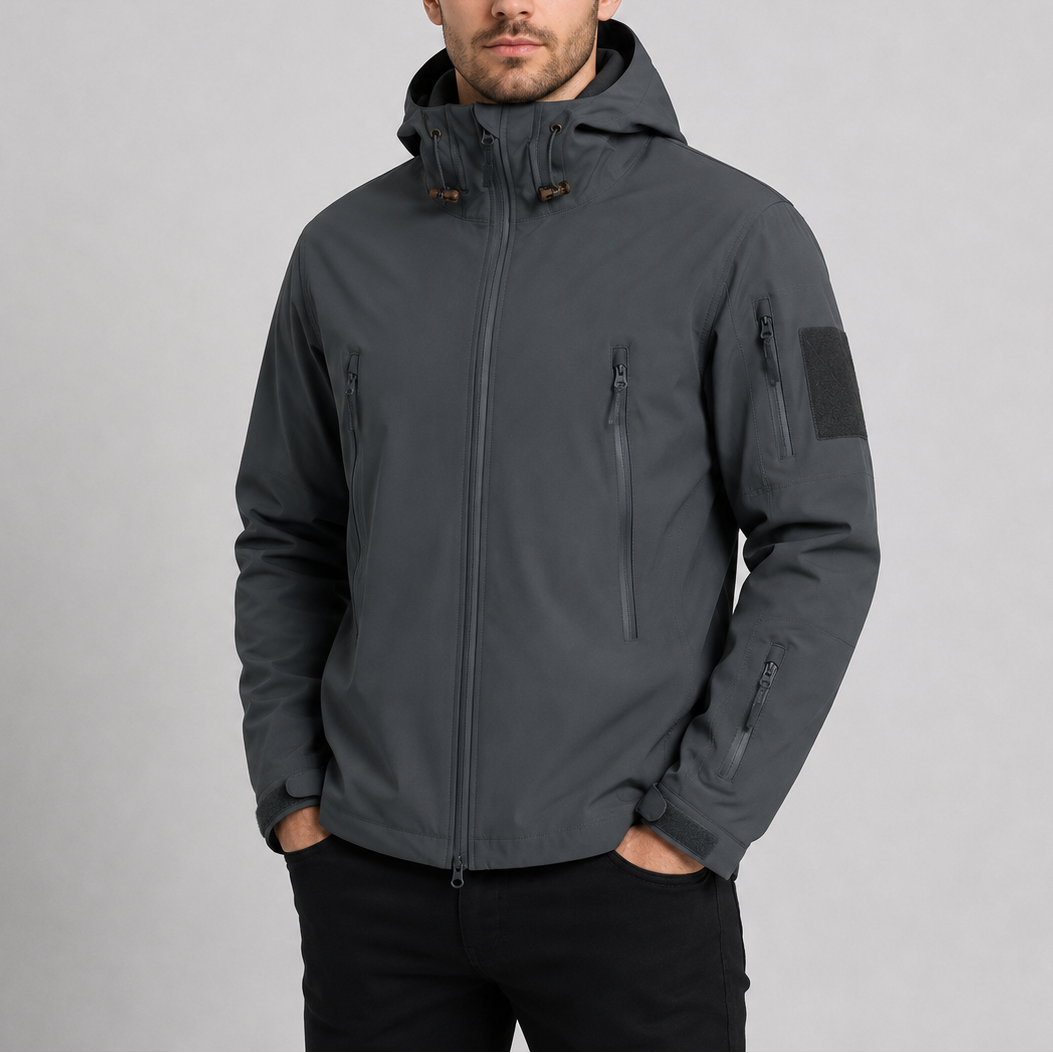 Grey - Ironclad & Vance Hooded Softshell Jacket