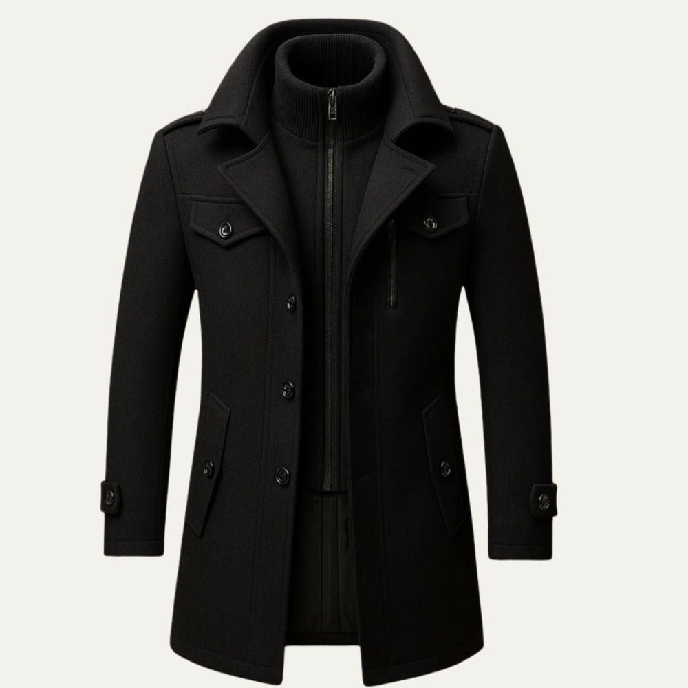 Camden Oakes insulated field coat, front view