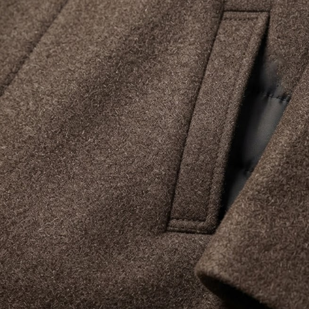Winslow & Hart Men's Wool Blend Overcoat - detail