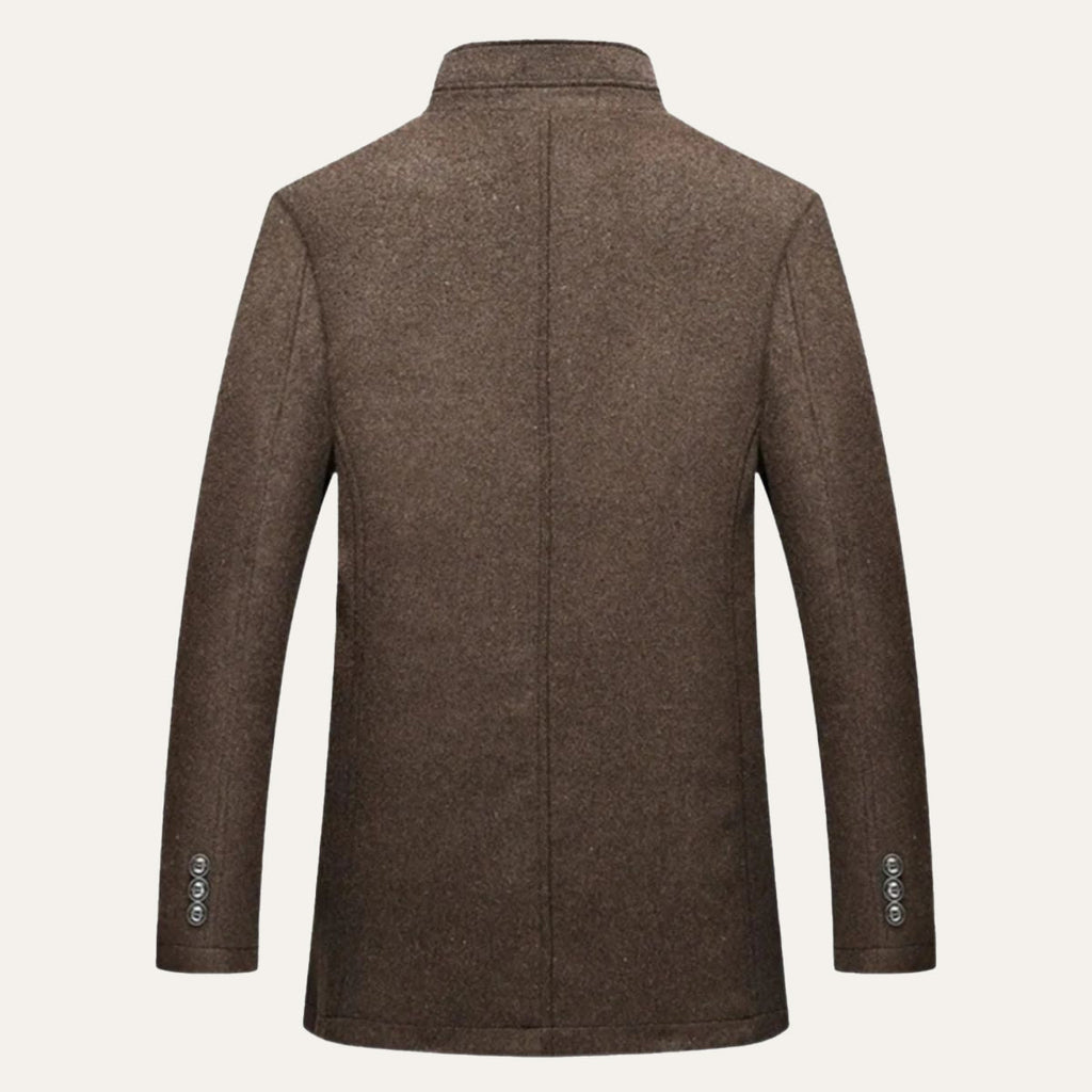 Winslow & Hart Men's Wool Blend Overcoat - detail