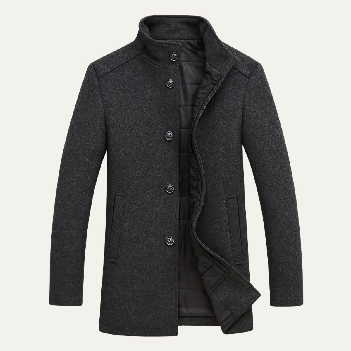 Winslow & Hart Men's Wool Blend Overcoat - detail