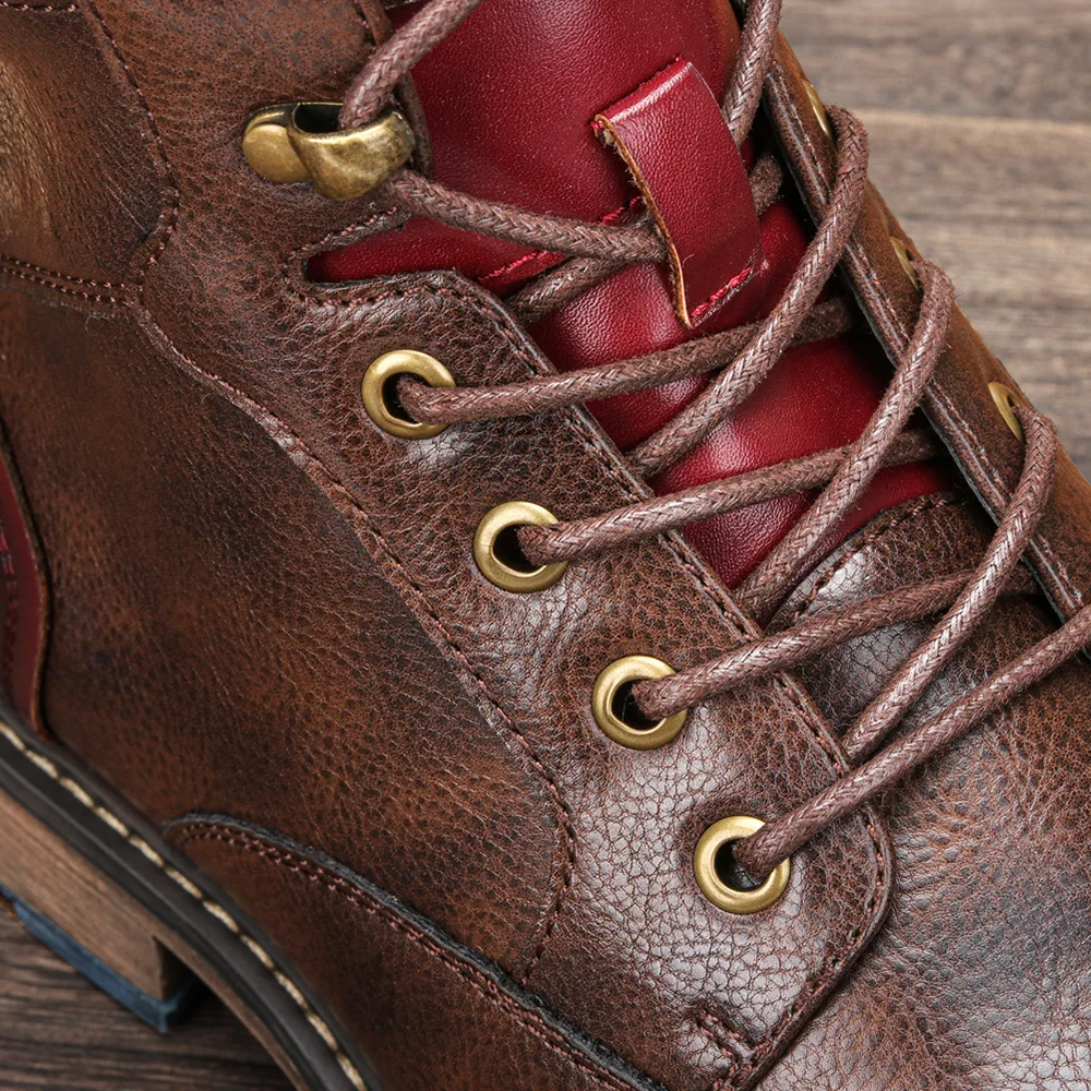 Men's Leather Heritage Boots - detail