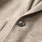 Men's Merino Wool Notch Collar Cardigan - detail