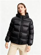 Men's quilted puffer jacket lifestyle photo