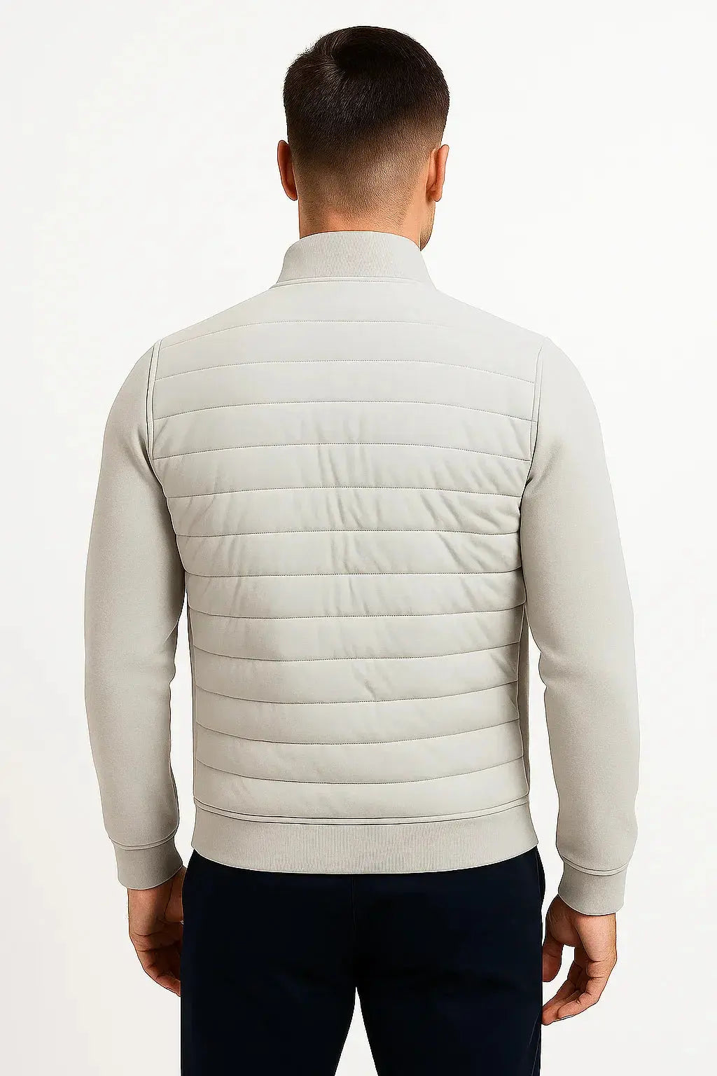 Men's Quilted Hybrid Jacket - detail