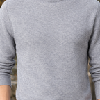 Men's Slim Fit Mock Neck Sweater knit detail