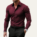 Colton & Rhodes Men's Slim Fit Stretch Dress Shirt White - detail