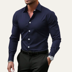Colton & Rhodes Men's Slim Fit Stretch Dress Shirt White - detail