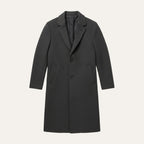 Men's Tailored Lapel Overcoat - flat lay