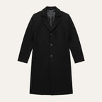 Men's Tailored Lapel Overcoat - flat lay