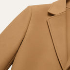 Men's Tailored Lapel Overcoat - fabric detail