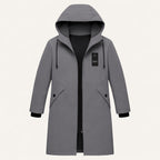 Men's Waterproof Longline Rain Jacket - detail