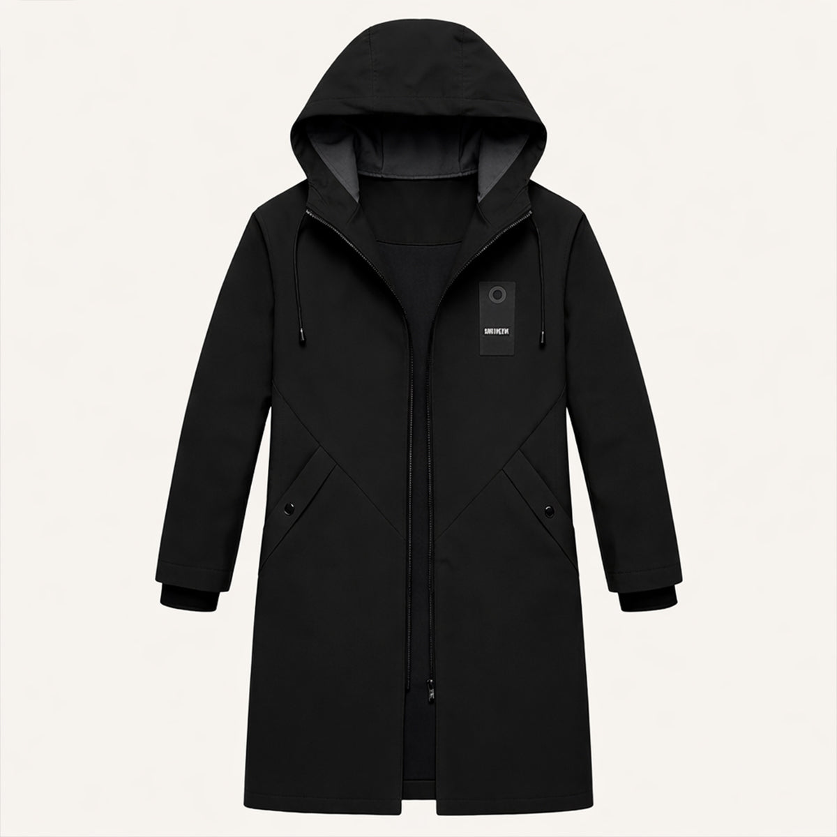 Men's Waterproof Longline Rain Jacket - detail