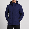 Men's Waterproof Hooded Rain Jacket - Navy
