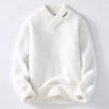 Ellsworth & Rowe Men's Wool Pullover Sweater - White