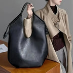 Rosie Slouchy Tote Bag | Knotted Detail Top Handle Tote Bag