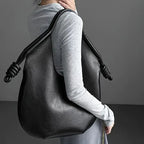 Rosie Slouchy Tote Bag | Knotted Detail Top Handle Tote Bag