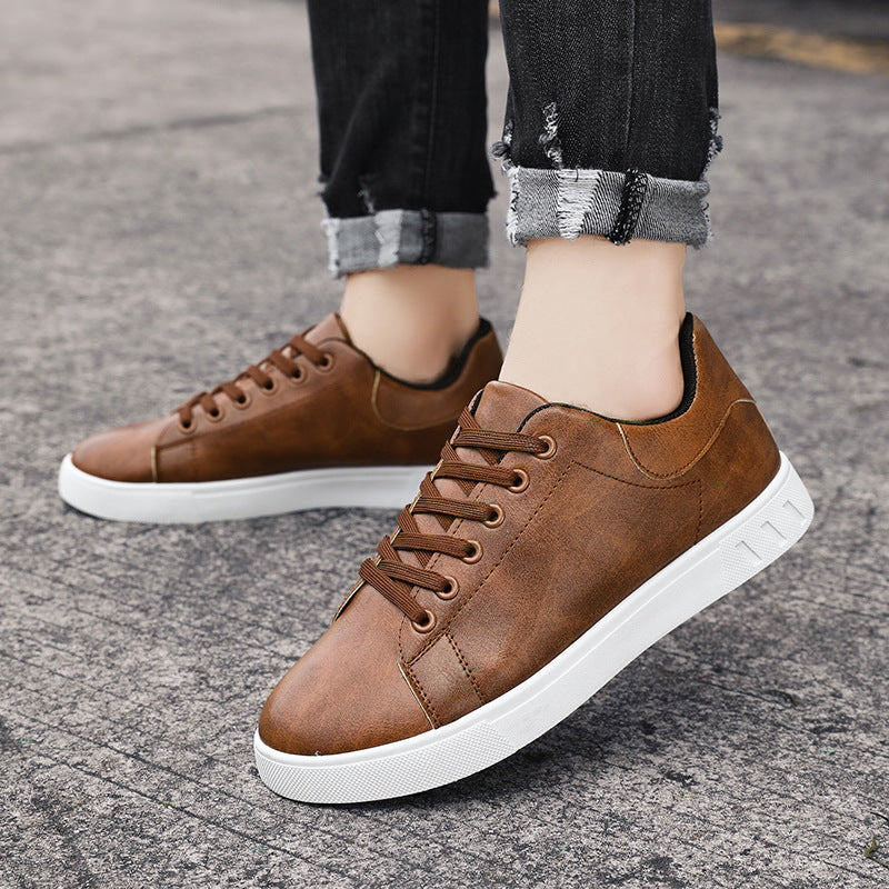 Ross - Men's Sneakers - Low Top - Lace Up - Casual Leather Shoes
