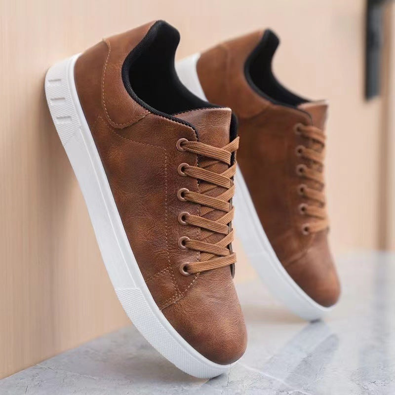 Ross - Men's Sneakers - Low Top - Lace Up - Casual Leather Shoes