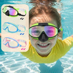 Anti-Fog Swim Goggles for Kids and Adults | Leak-Resistant Snap Strap Goggles