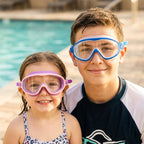 Anti-Fog Swim Goggles for Kids and Adults | Leak-Resistant Snap Strap Goggles
