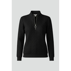 Women's Cable Knit Zip-Neck Jumper - front view
