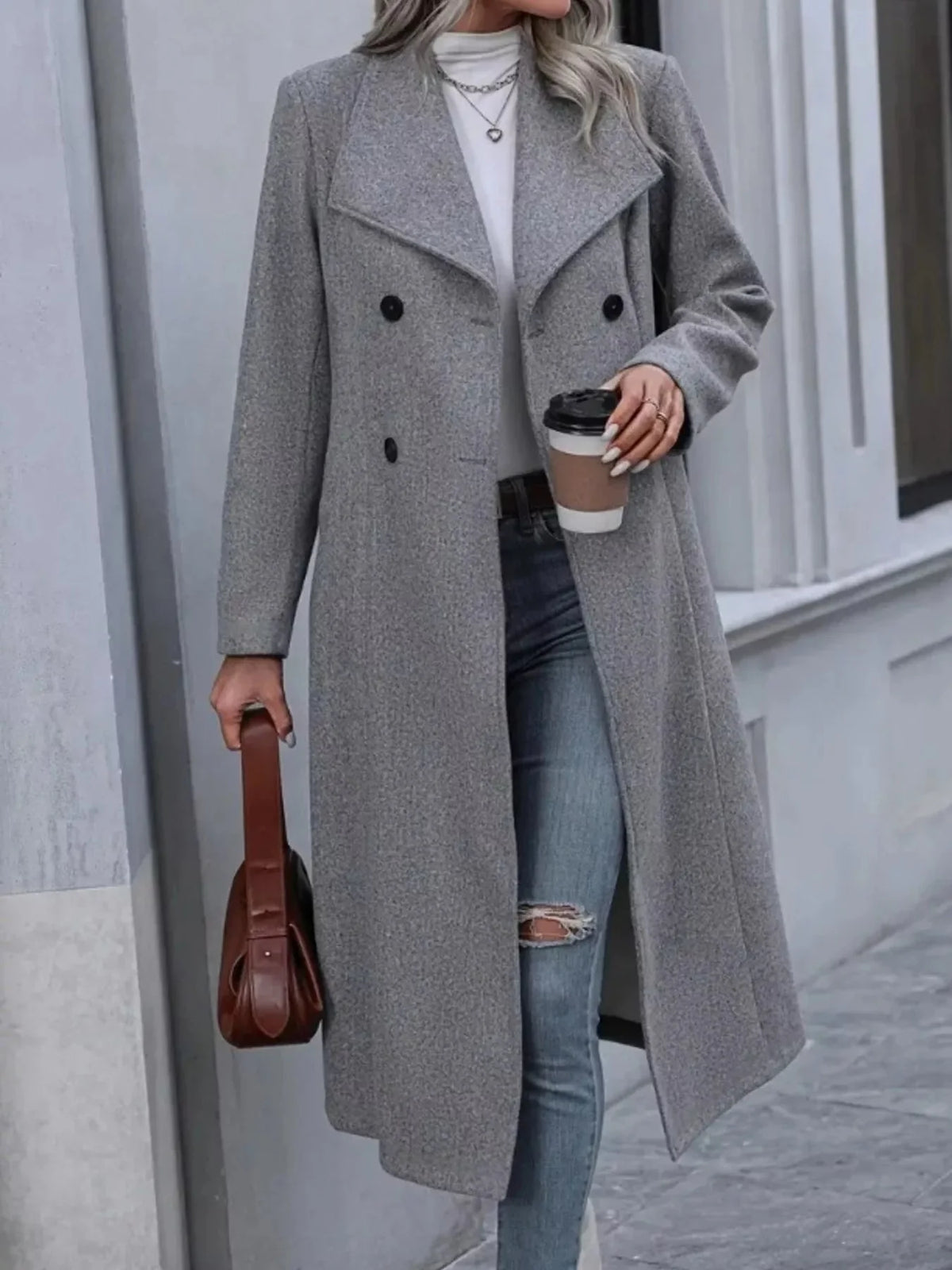 Women's Longline Overcoat