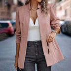 Women's Pink Longline Blazer
